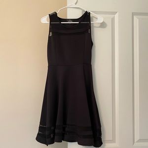 Little Black Mesh Cocktail Dress